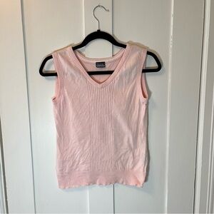 J. Crew Pink Sleeveless V-Neck Top